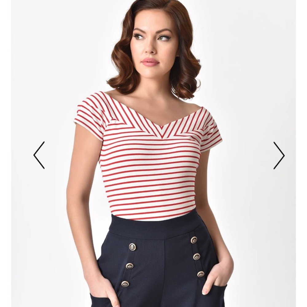 Unique Vintage size 2xl NWT off shoulder top